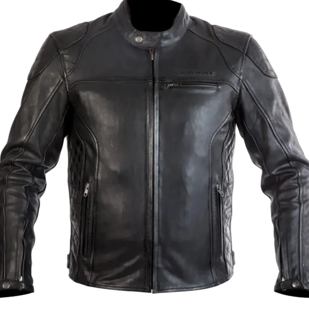 MUGENRACE LJ MNR 1873 Sakliot Motorcycle Leather Jacket Black