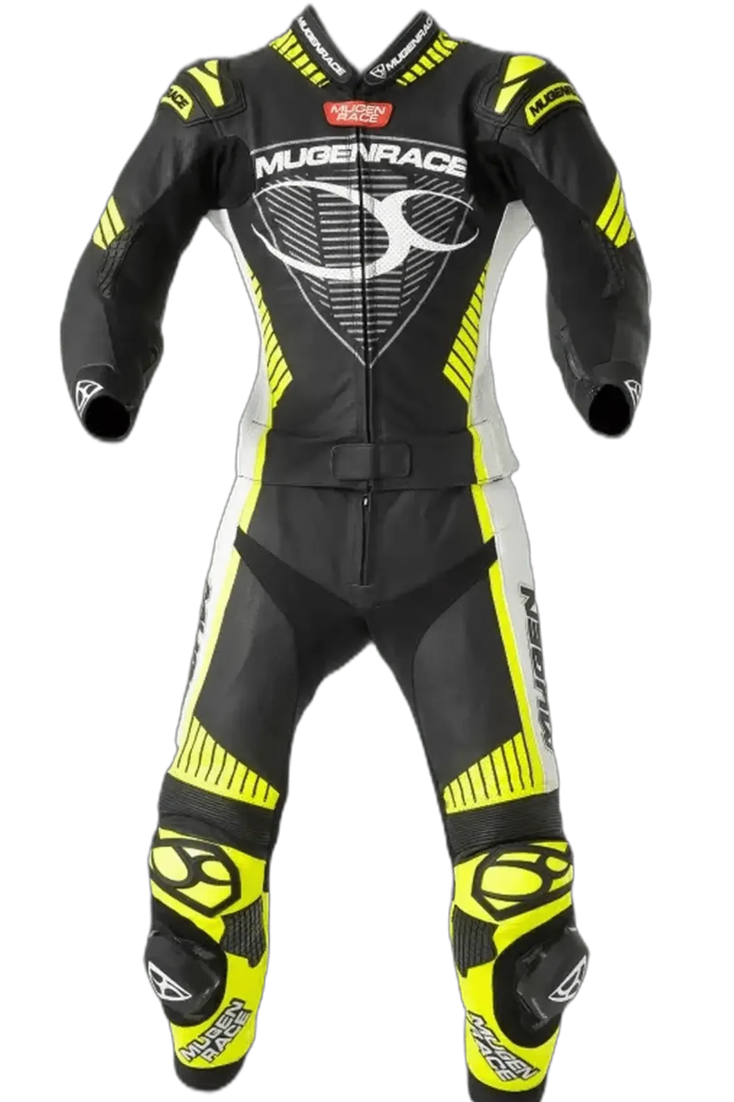 MUGENRACE MNR 1711 Busy Traje Piel Donna Black Yellow White