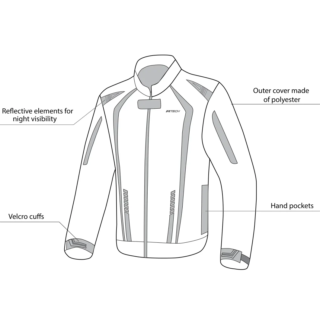 R-Tech Marshal Blue Textile Motorcycle Jackets