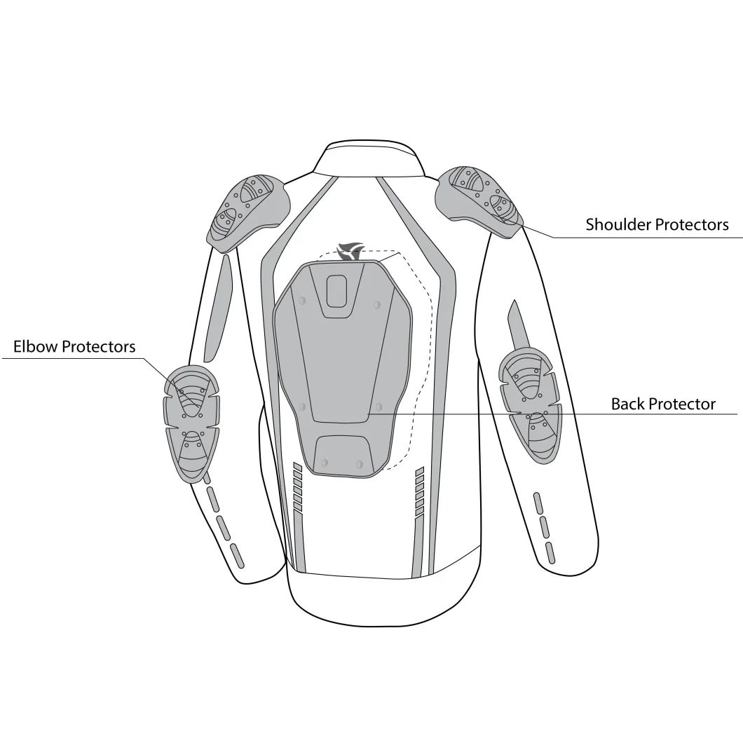 R-Tech Marshal Blue Textile Motorcycle Jackets