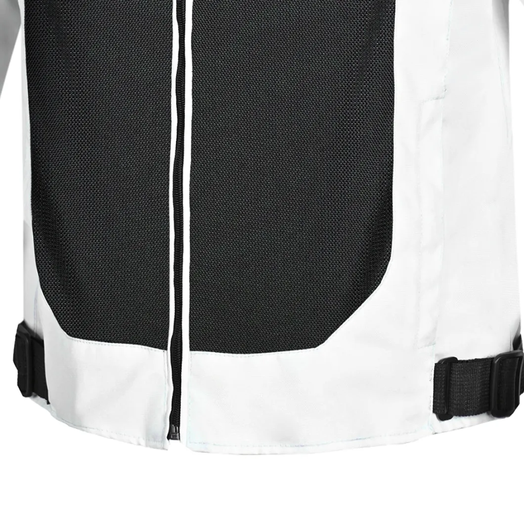 R-TECH SPIRAL MESH GIACCA DI MOTO UOMO IN TESSUTO NERO BIANCO GRIGIO ROSSO