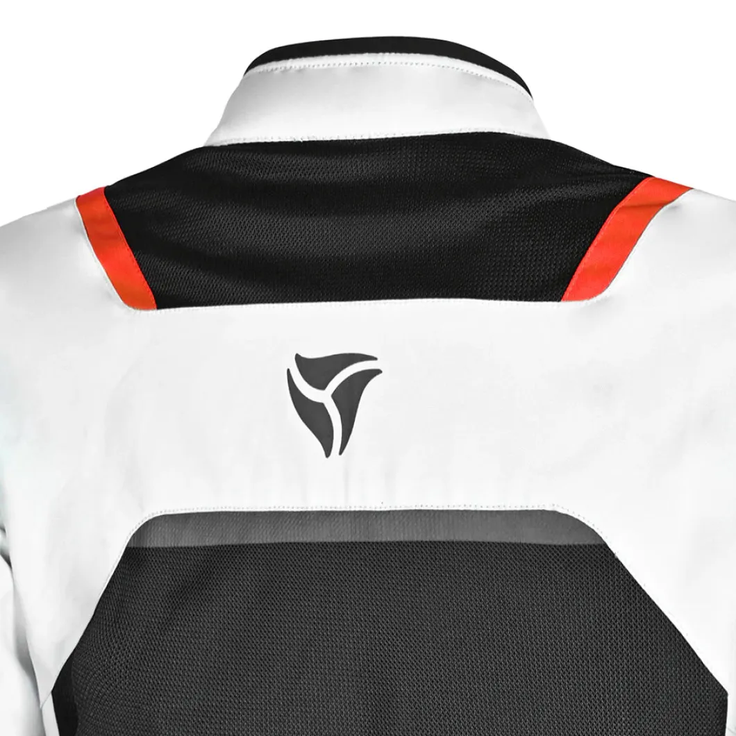 R-TECH SPIRAL MESH GIACCA DI MOTO UOMO IN TESSUTO NERO BIANCO GRIGIO ROSSO