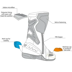 R-Tech Tornado 2.0 Running Boots Black