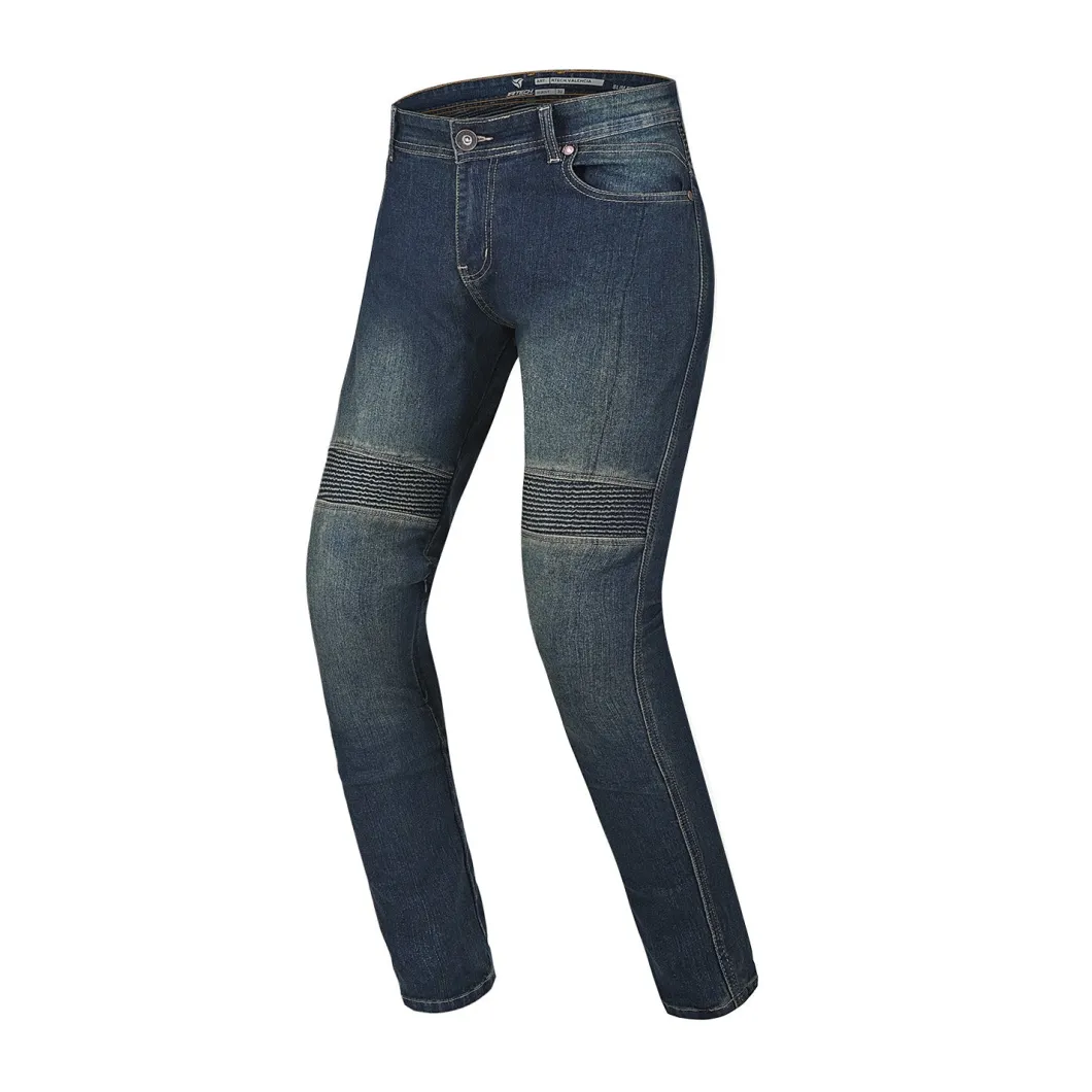 R-TECH VALENCIA JEANS DI MOTO UOMO 32L AZUL VINTAGE SPRAY