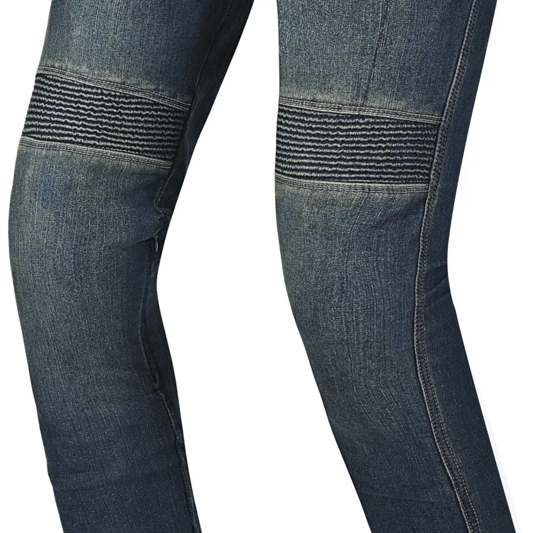 R-TECH VALENCIA JEANS DI MOTO UOMO 32L AZUL VINTAGE SPRAY