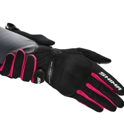 SHIMA SONIC LADY GUANTI DA MOTO IN PELLE DONNA NERO ROSA