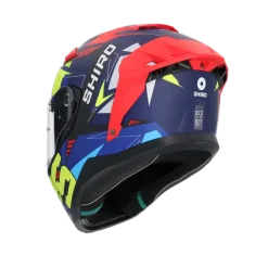 SHIRO ALPHA UPGRADE Full Face Motorcycle Helmets Matte Blue Black Red