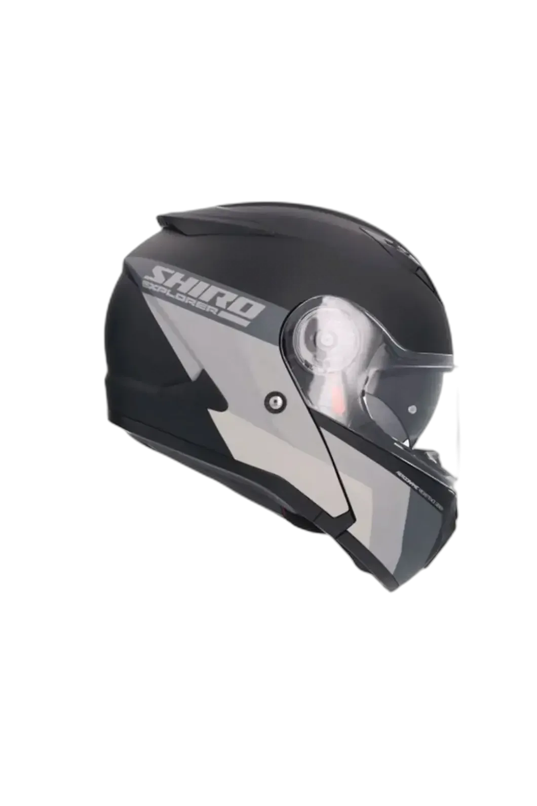SHIRO EXPLORER MAVERICK Modular Motorcycle Helmets Matte Titanium