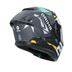 SHIRO FF939 Alpha Full Face Motorcycle Helmet Matte Black White Green