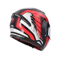 SHIRO HUNTER SH-890 EDGE Full Face Motorcycle Helmets Black Red White