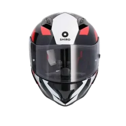 SHIRO HUNTER SH-890 EDGE Full Face Motorcycle Helmets Black Red White