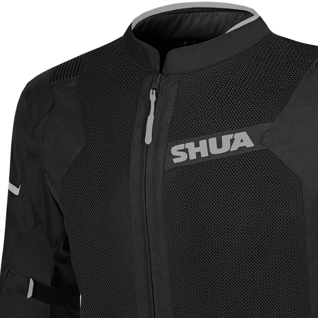 SHUA GRAVITY LITE BLACK/GREY FABRIC JACKET Summer Perforated Men
