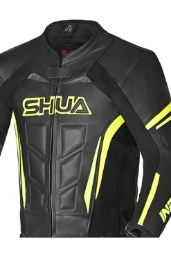 Shua Infinity 2-Piece Motorcycle Suit Black/Yellow