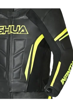 Shua Infinity 2-Piece Motorcycle Suit Black/Yellow