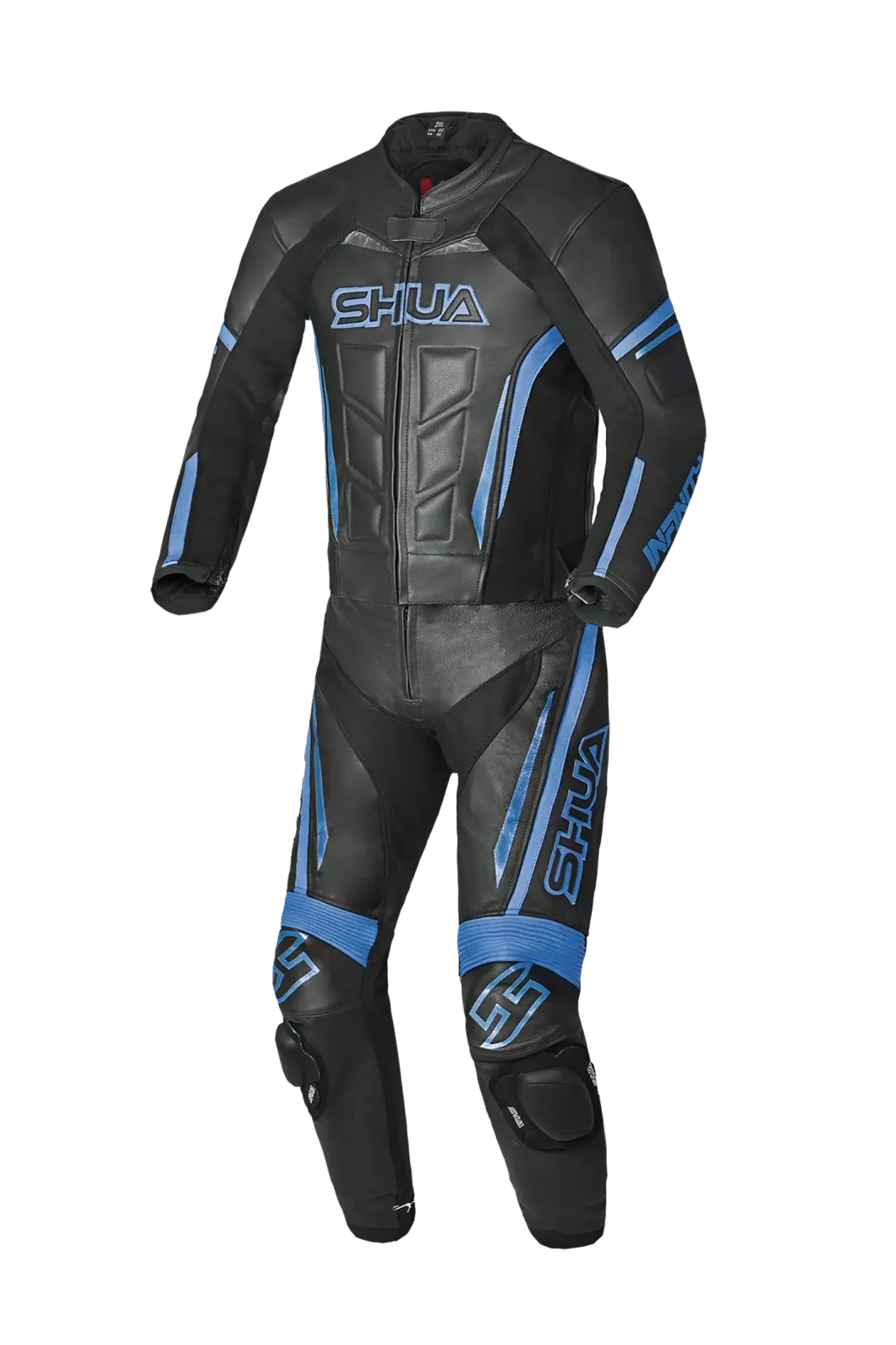 Shua Infinity 2-Piece Motorcycle Suit Black/Blue