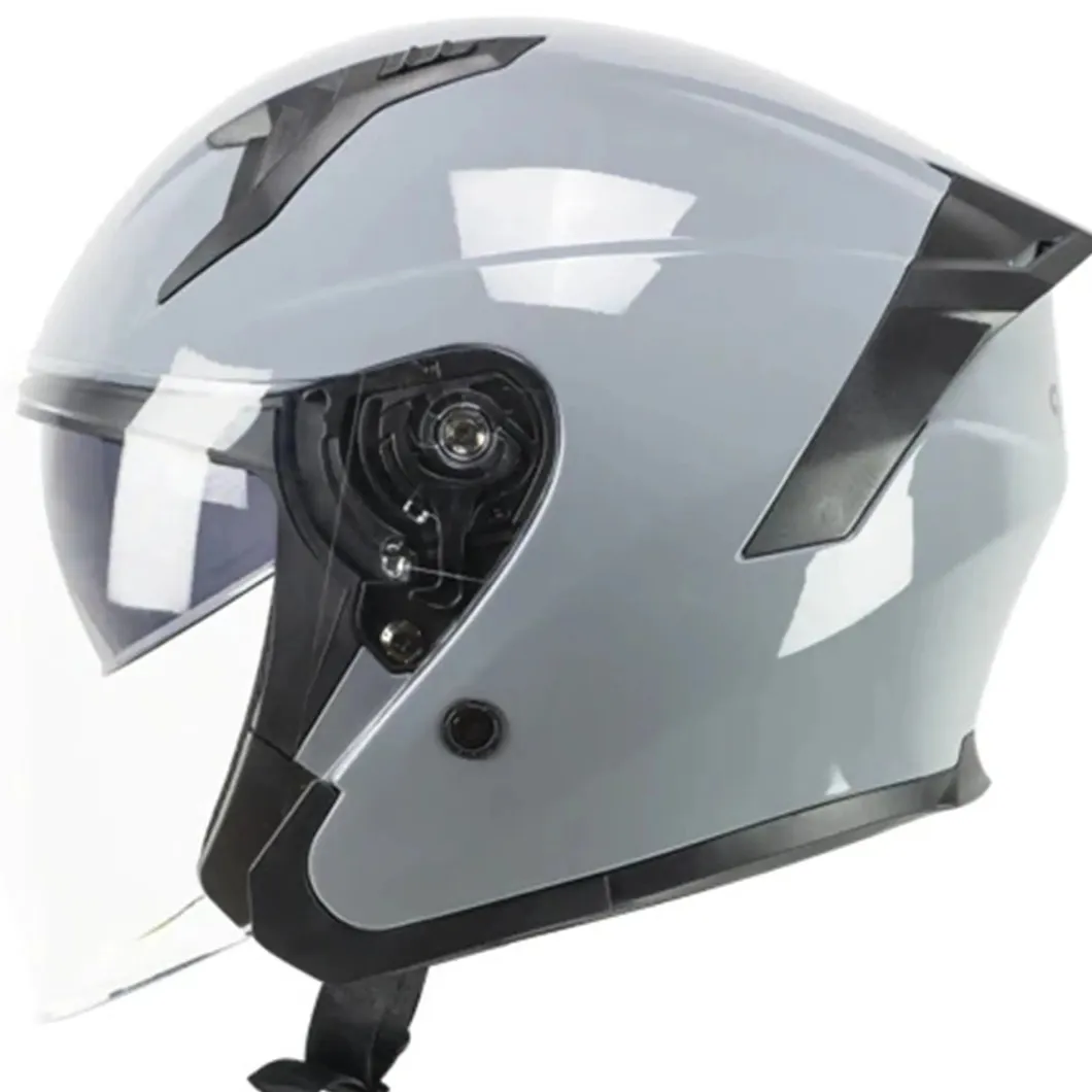 SKA-P 1MHA JEDI MONO Open Face Motorcycle Jet Helmets Grey