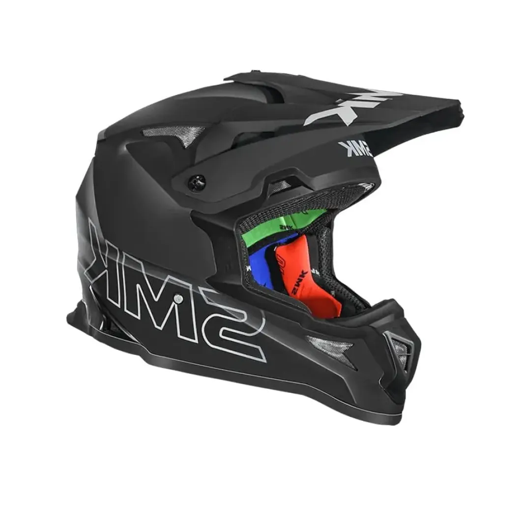SMK ALLTERRA SOLID MA260 Motocross Helmets Matte Black