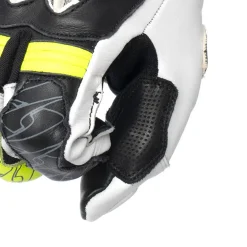 SPYKE Tech Pro Men's Racing Gloves Black White Red Flou Amarillo