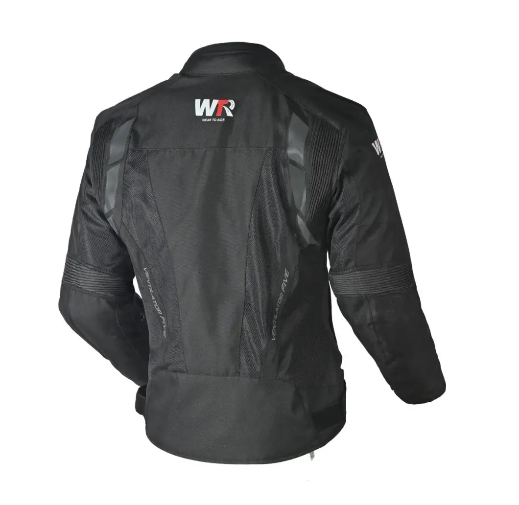 Wear to ride WTR 2.0 ventilator five motorcycle jacket (three layers) for women Black