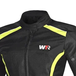 WTR - Mesh Blazer Women's Motorcycle Jacket Black Yellow Flo