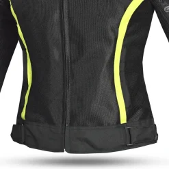 WTR - Mesh Blazer Women's Motorcycle Jacket Black Yellow Flo