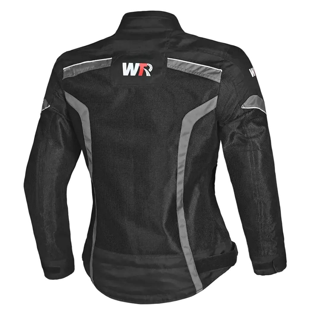 WTR - Mesh Blazer Women's Motorcycle Jacket - Black Grey